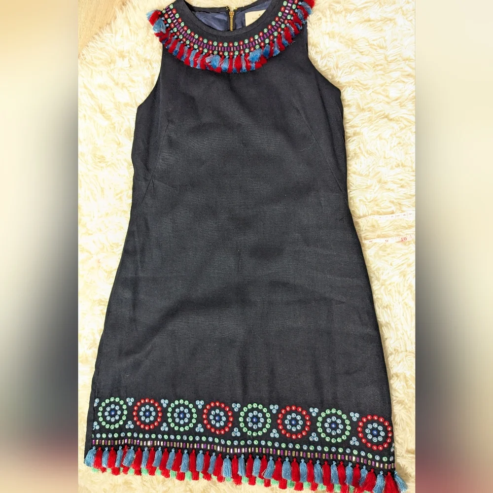 Kate Spade Boho Ruffle Sheath Dress, Size 4